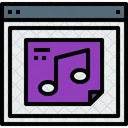Browser Music Webpage Icon