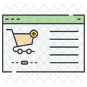Browser Online Shopping Basket Icon