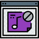 Browser Music Webpage Icon