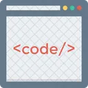 Browser Code Coding Icon
