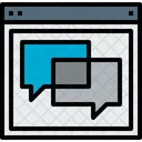 Browser Talk Webpage Icon