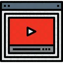 Browser Video Webpage Icon