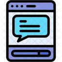 Browser Chat Message Icon