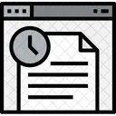 Browser Document Time Icon