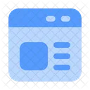 Browser Web Page Content Icon