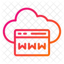 Browser Cloud Computing Cloud Storage Icon
