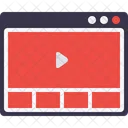 Browser Anwendung Video Symbol