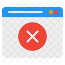 Browser Blockiert Browserfehler Fehler Icono