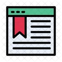 Webpage Browser Bookmark Icon