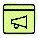 Browser Broadcast Broadcast Promotion Icon