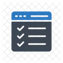 Checklist Webpage Browser Icon