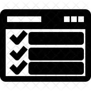 Browser-Checkliste  Symbol