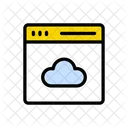 Cloud Webpage Browser Icon