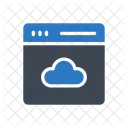 Cloud Webpage Browser Icon