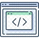 Browser Coding Web Coding Web Programming Icon