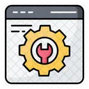 Browser Configulation Gear Interface Icon