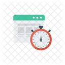 Stopwatch Browser Deadline Icon