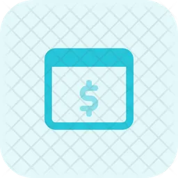 Browser Dollar  Icon
