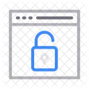 Browser Entsperren Webseite Symbol