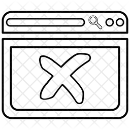 Browser Error  Icon