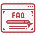 브라우저 FAQ 온라인 FAQ 웹 FAQ 아이콘
