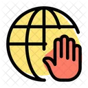 Worldwide Hand Icon