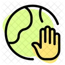 Globe Hand Icon