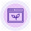 Browser Leaf Color Circle Icon Icon