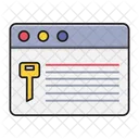 Webpage Lock Security Icon