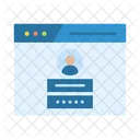 Browser Login  Icon