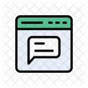 Online Message Support Icon