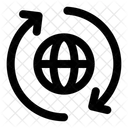 Browser Neu Laden Globale Aktualisierung Globus Neu Laden Symbol
