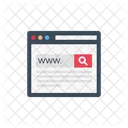 Webpage Browser Marketing Icon