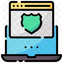 Browser Security Shield Surf Icon
