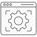 Browser Setting Thinline Icon Icon