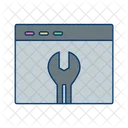Browser Settings Wrench Icon