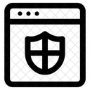Browser Schild Sicherheit Symbol