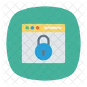 Browser Sperren Passwort Sicher Symbol
