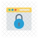 Browser Sperren Passwort Sicher Symbol