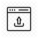 Upload Webpage Browser Icon