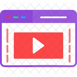 Browser Video  Icon