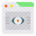 Visiblity Eye Page View Icon