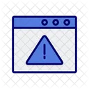 Browser Warning Browser Error Webpage Alert Icon