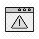 Browser Warning Browser Error Webpage Alert Icon