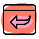 Browser weiterleiten  Symbol