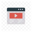 Anzeigen Video Browser Symbol