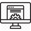 Monitor App Wartung Symbol