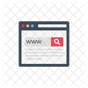 Webseite Browser Marketing Symbol