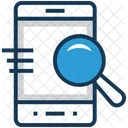 Browsing Magnifier Smartphone Icon