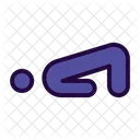 Brückenpose  Symbol